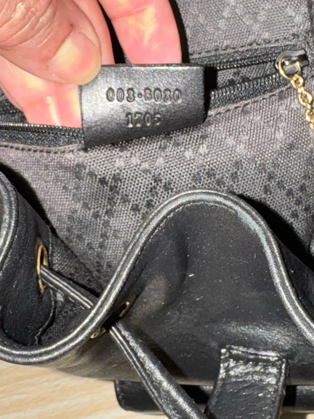 Gucci Black Mini Leather Backpack with Bamboo Toggle - Picture 6 of 7